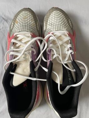 Nike Women's Mesh Running Sneakers in White, Pink and Purple